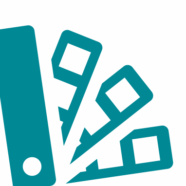 Il·lustració d'un mostrari de colors.